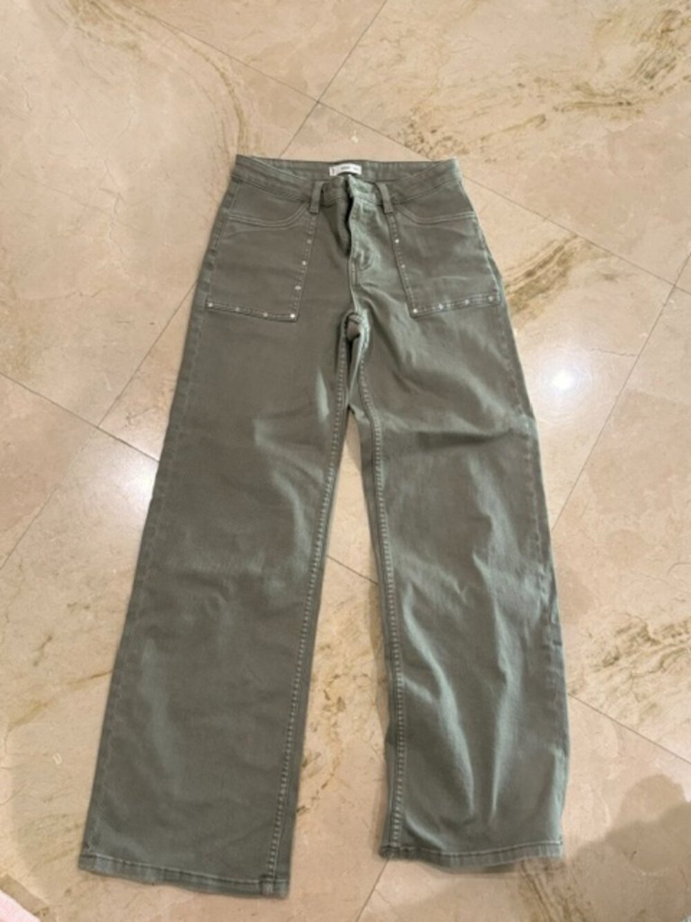 dark green jeans